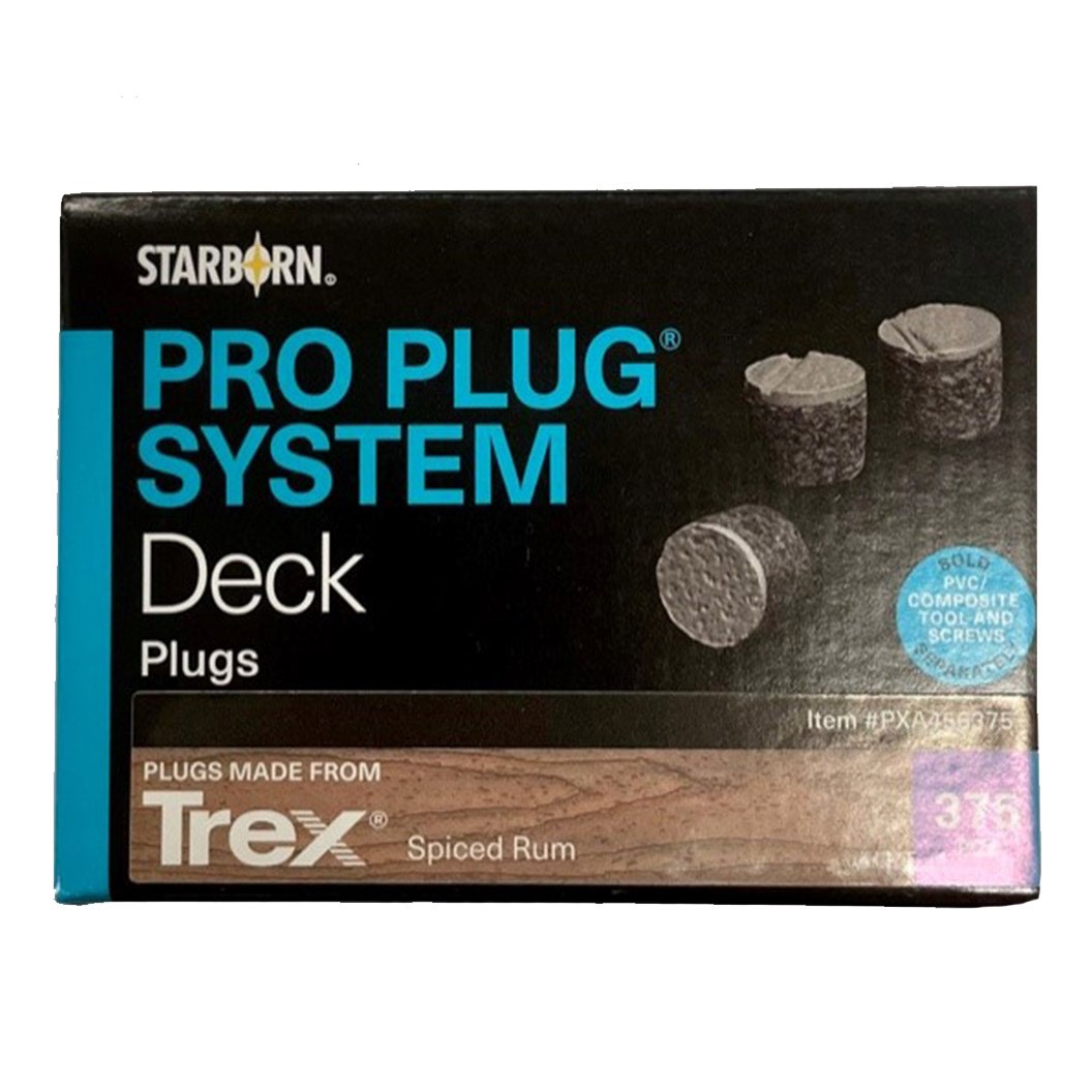 Pro Plugs® System Deck Plugs For Trex® Decking Spiced Rum 375pcs