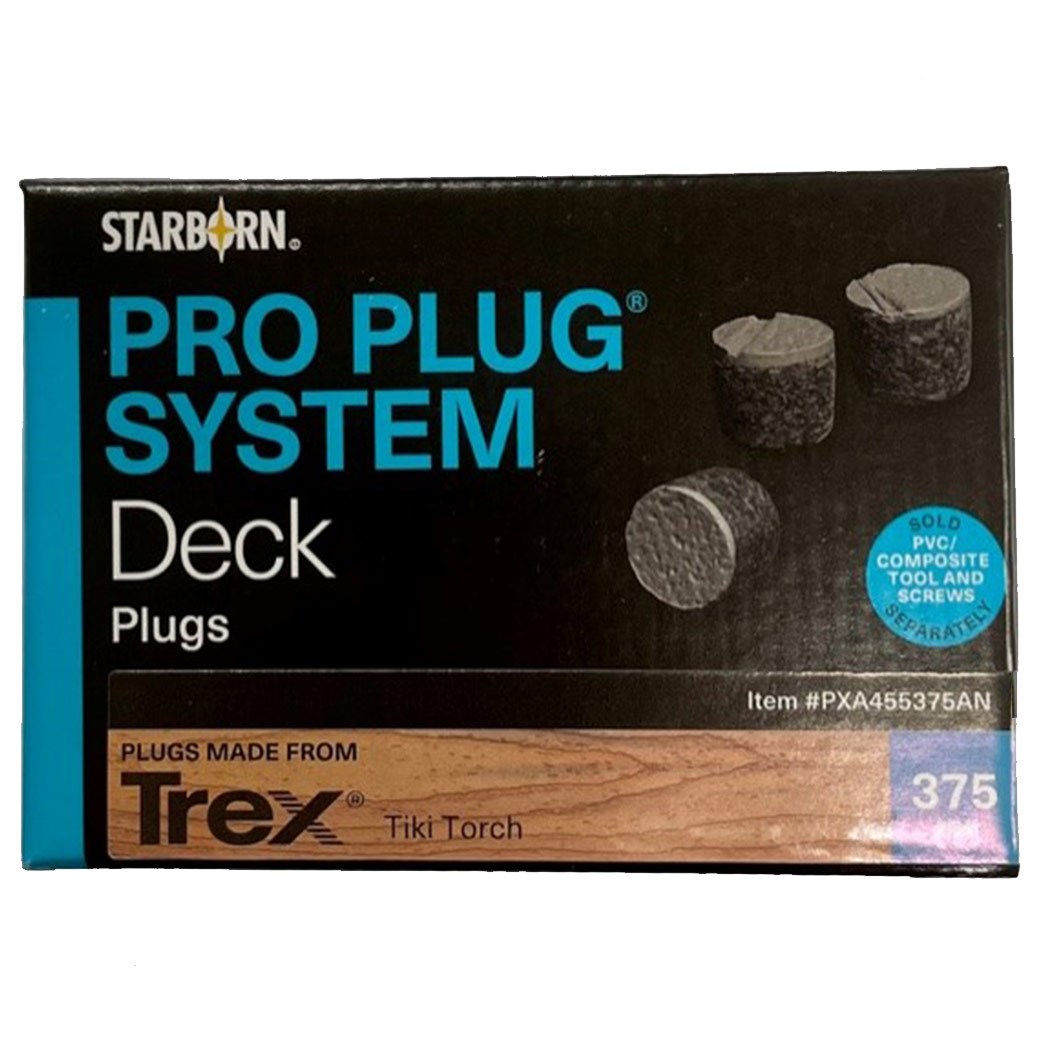 Pro Plugs® System Deck Plugs For Trex® Decking Tiki Torch 375pcs