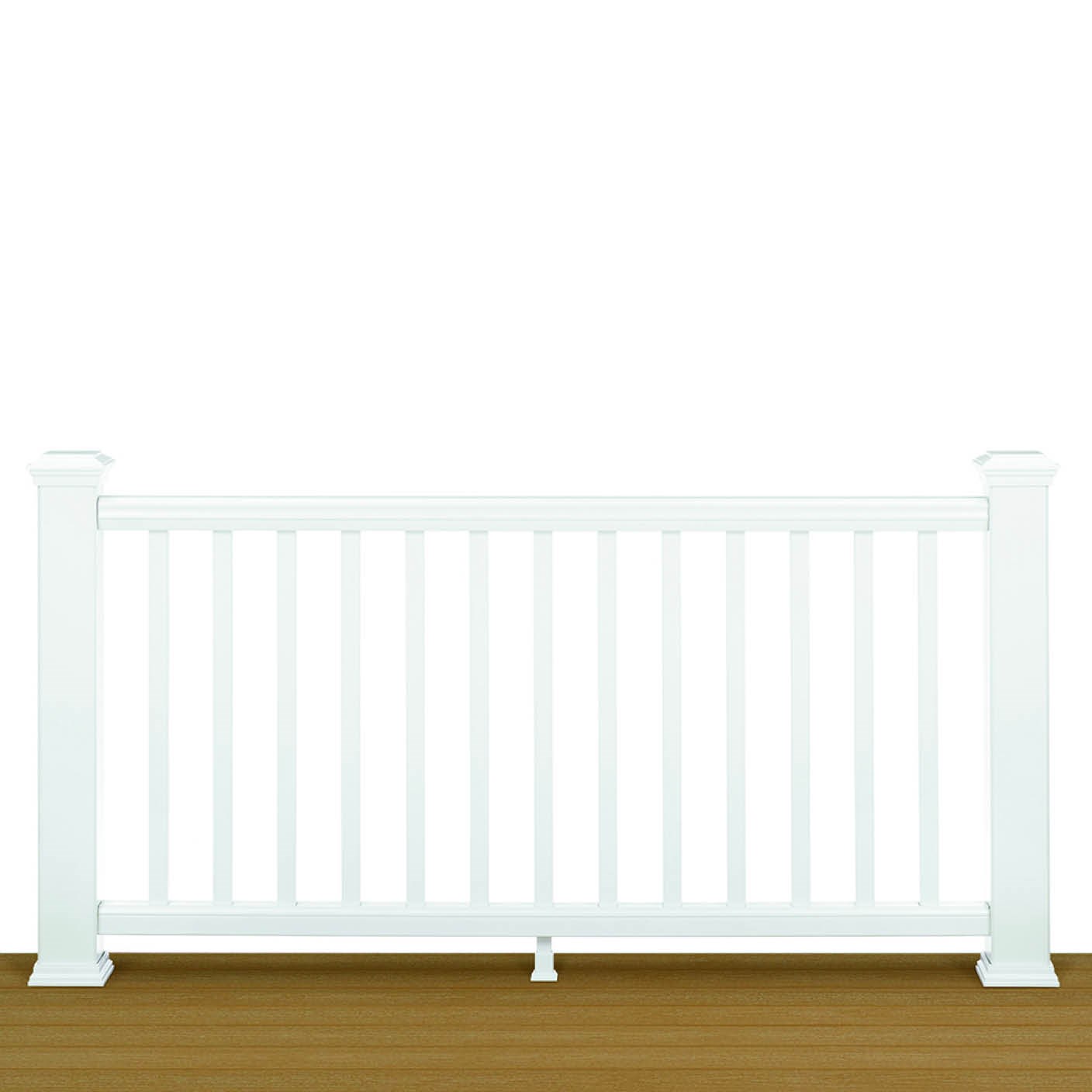 Trex® Transcend Rail Kit With Square Balusters Classic White 2.32 x 1.06m