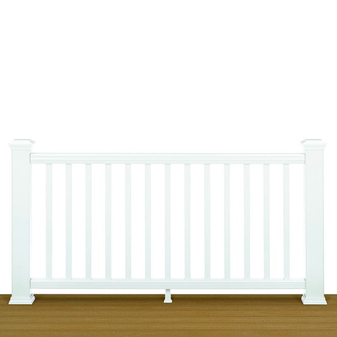 Trex® Transcend Rail Kit With Square Balusters Classic White 2.32 x 1.06m