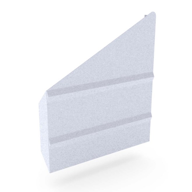 VF Gutter Stop End Left Hand Zinc/Aluminium