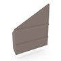 VF Gutter Stop End Left Hand Banyan Brown