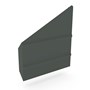 VF Gutter Stop End Left Hand Slate Grey
