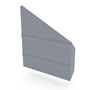 VF Gutter Stop End Right Hand Armour Grey