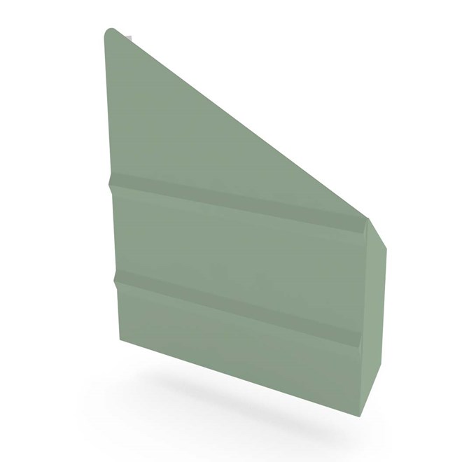 VF Gutter Stop End Right Hand Mist Green