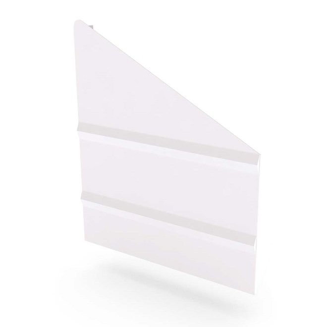 VF Gutter Stop End Right Hand Off White