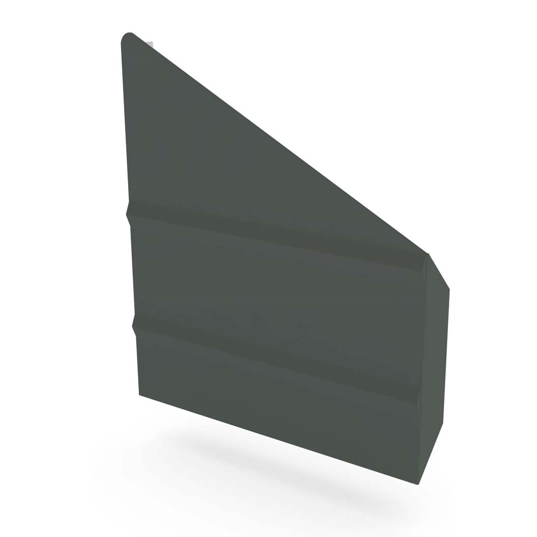 VF Gutter Stop End Right Hand Slate Grey