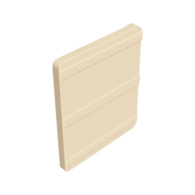 VFM Gutter Stop End Left Hand Smooth Cream