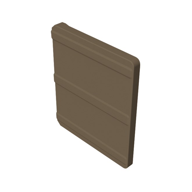 VFM Gutter Stop End Right Hand Banyan Brown