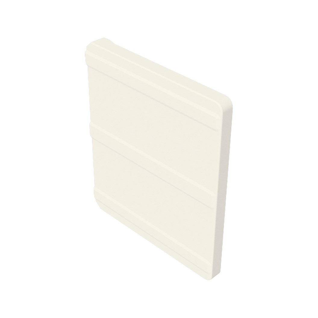 VFM Gutter Stop End Right Hand Off White