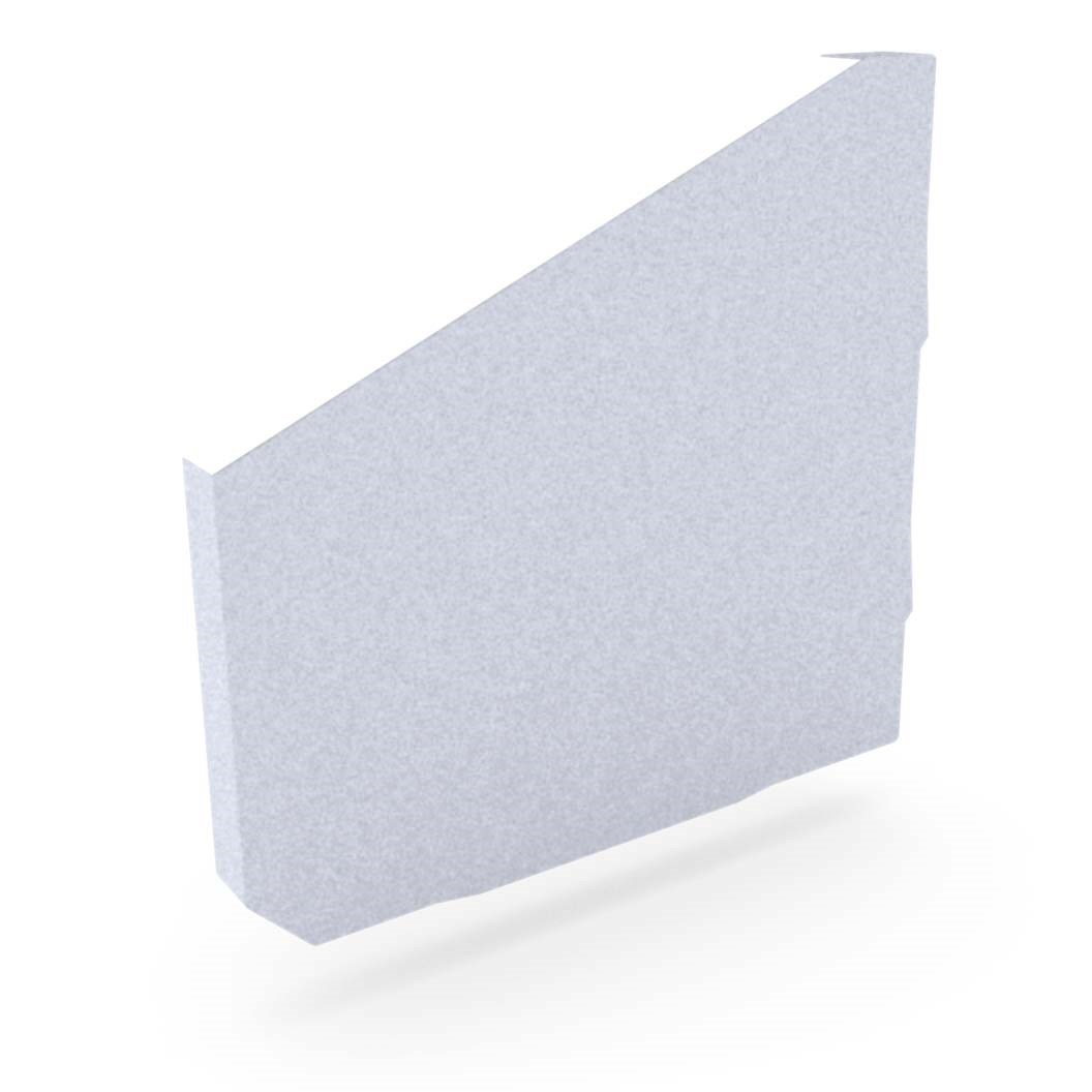 VT Gutter Stop End Left Hand Zinc/Aluminium