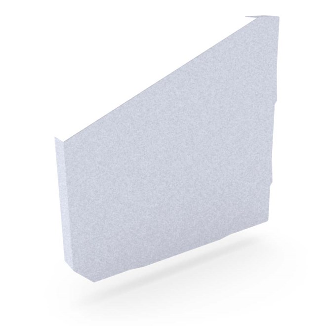 VT Gutter Stop End Left Hand Zinc/Aluminium