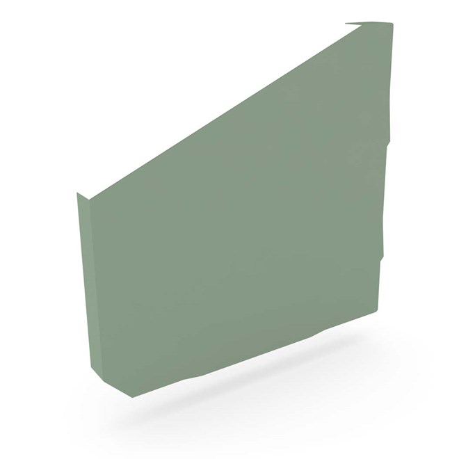 VT Gutter Stop End Left Hand Mist Green