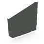 VT Gutter Stop End Left Hand Slate Grey