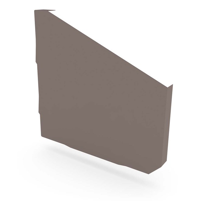 VT Gutter Stop End Right Hand Banyan Brown