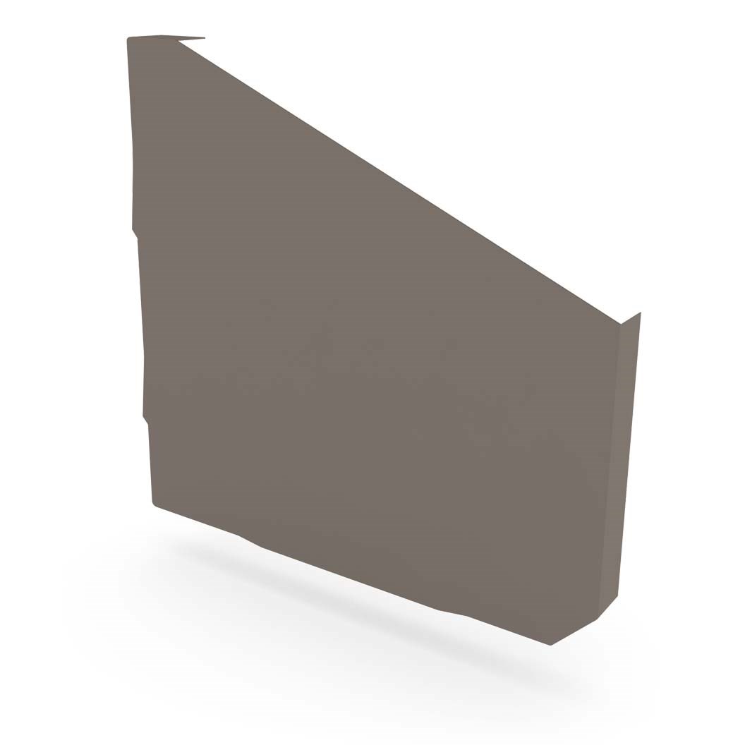 VT Gutter Stop End Right Hand Driftwood