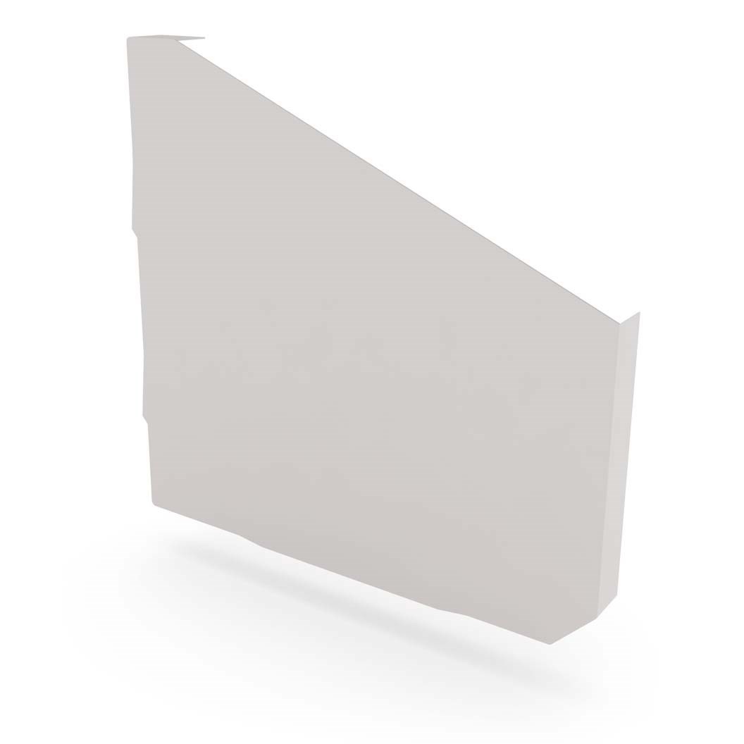 VT Gutter Stop End Right Hand Gull Grey