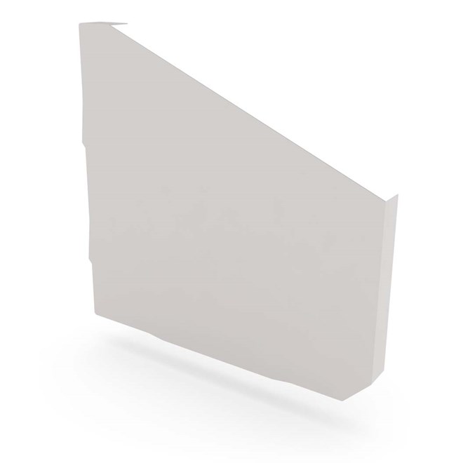 VT Gutter Stop End Right Hand Gull Grey