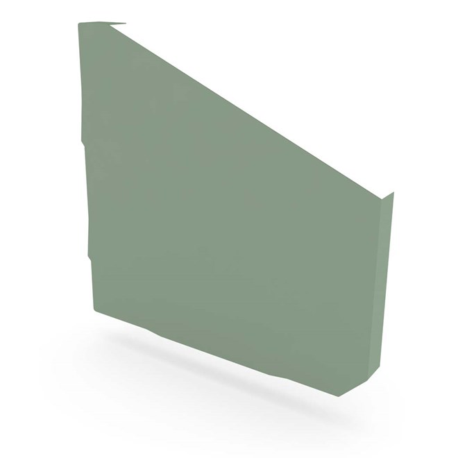 VT Gutter Stop End Right Hand Mist Green